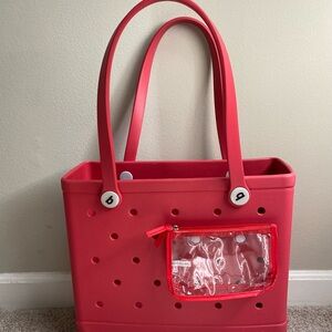 BOGG BAG Red Tote (Baby Bogg) with Accessories